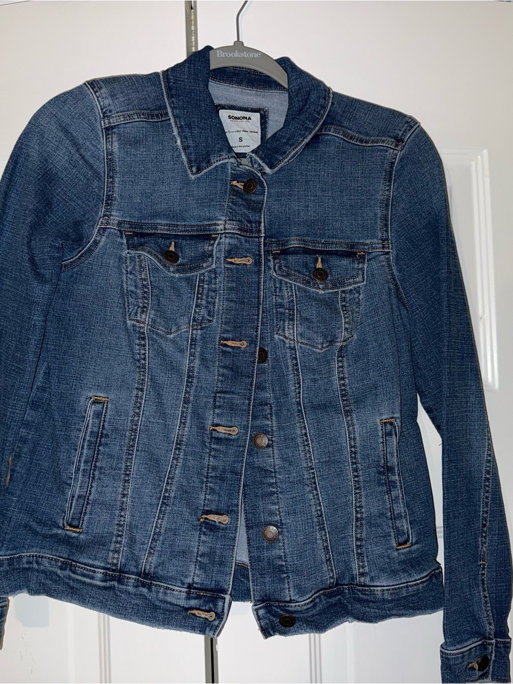 Sonoma Blue Denim Jean Jacket with Button Front